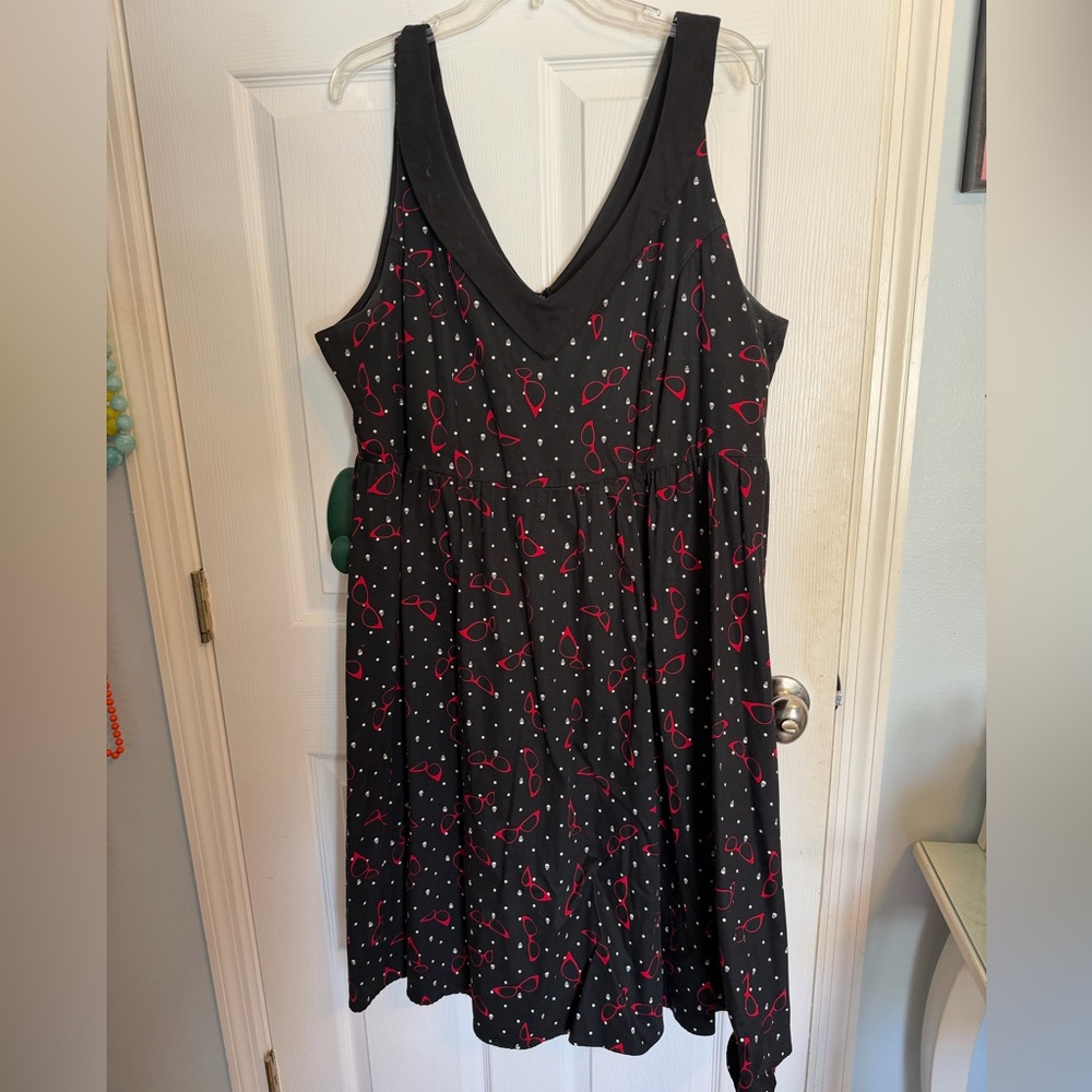 Torrid retro chic skull pinup dress